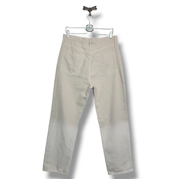 Hudson Jade Loose-Fit Straight Peyote Dip-Dye Jean Neutral Ombre Wash 31 - Picture 4 of 16